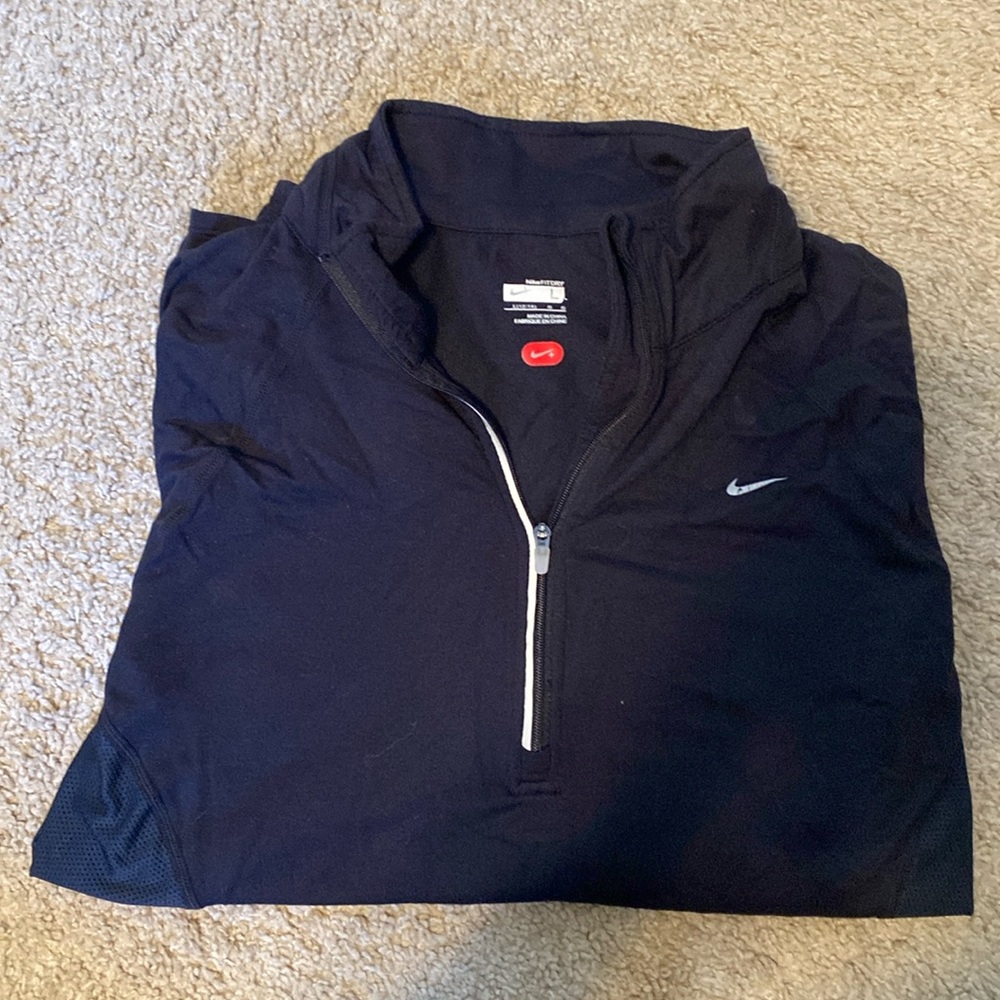 Nike Long Sleeve Running Quarter Zip | Size: L | Color: Black